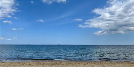 Plażowa integracja klas siódmych