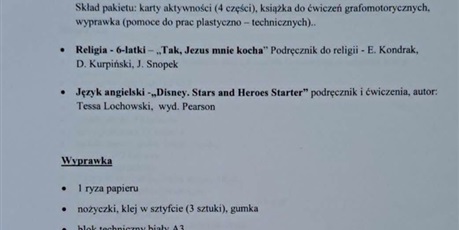 Podręczniki i wyprawka