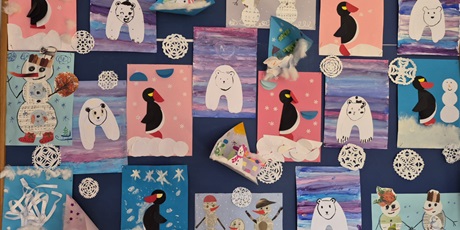 Świetlicowy Konkurs  Plastyczny „Zima"