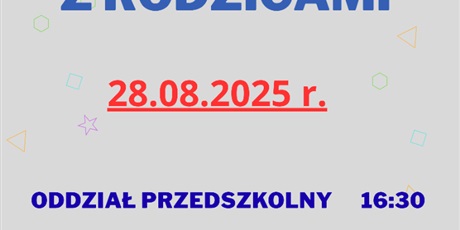 ZEBRANIA Z RODZICAMI 